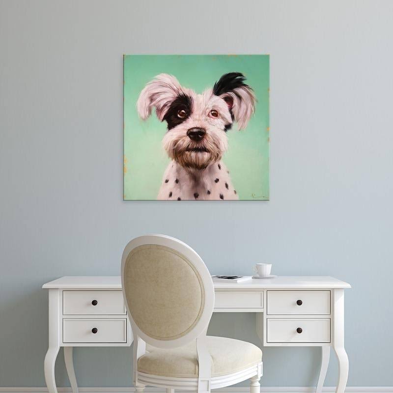 Easy Art Prints Lucia Heffernan's 'Follow Your Nose 8' Premium Canvas Art - 12 x 12 - Classic Black Frame
