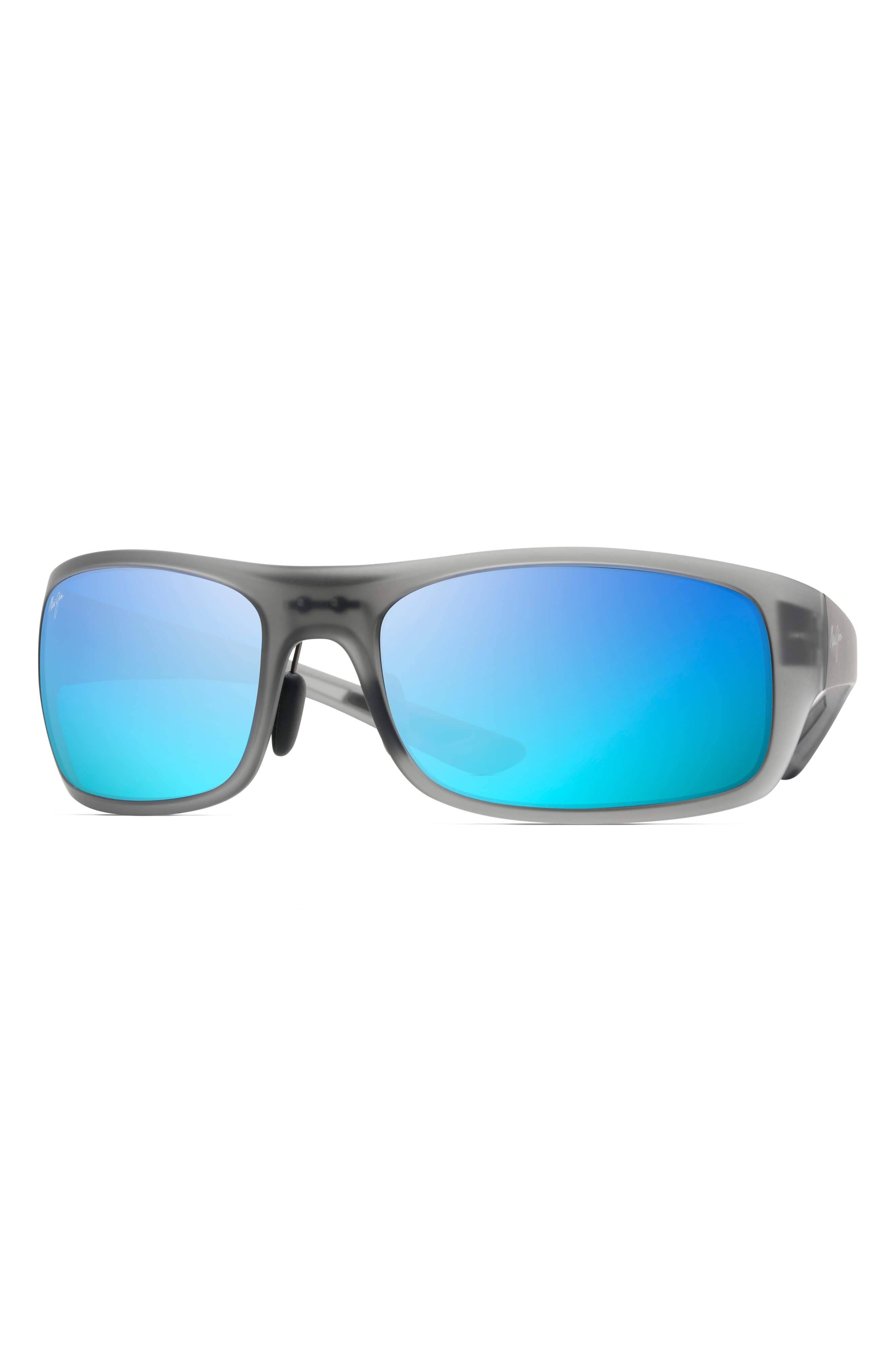Maui Jim Big Wave Sunglasses Translucent Matte Grey / Blue Hawaii