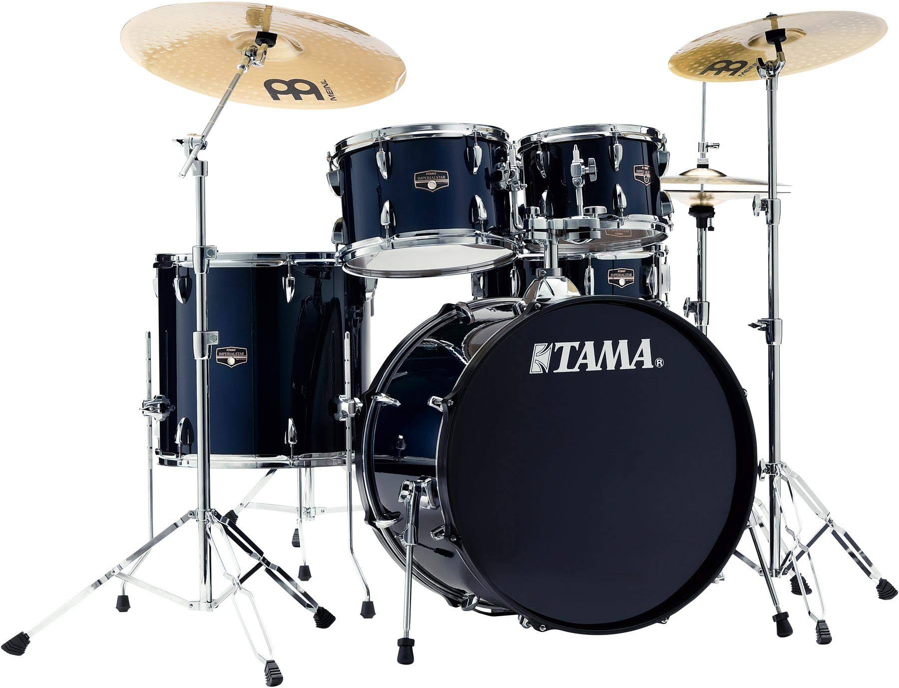 Tama Imperialstar Complete Drum Set - 5-Piece - 22x22 Kick - Dark Blue