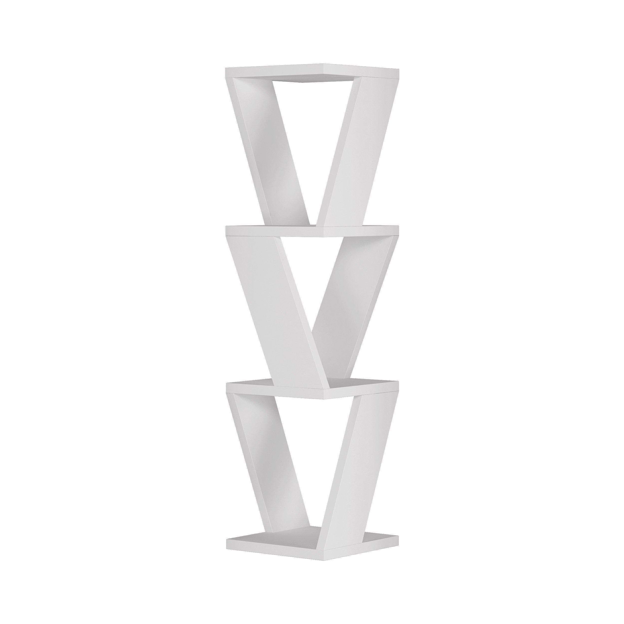 Chicago Modern Corner Wall Shelf White