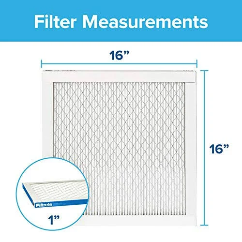 Filtrete 16x16x1, AC Furnace Air Filter, MPR 1900, Healthy Living Ultimate Allergen, 6-Pack
