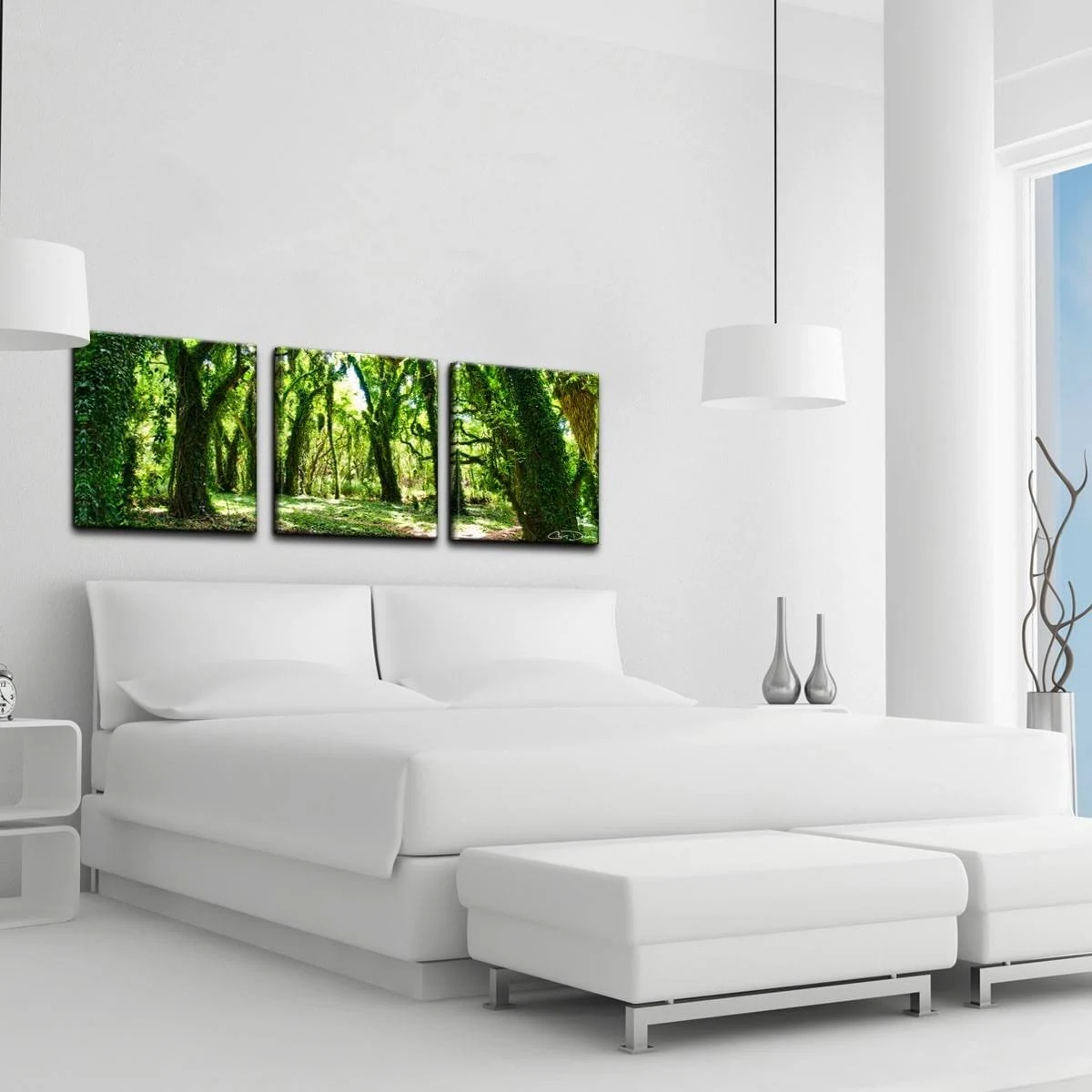 Ready2HangArt &Mystic Forest& by Chris Doherty 3 Piece Wrapped Canvas Wall Art Set