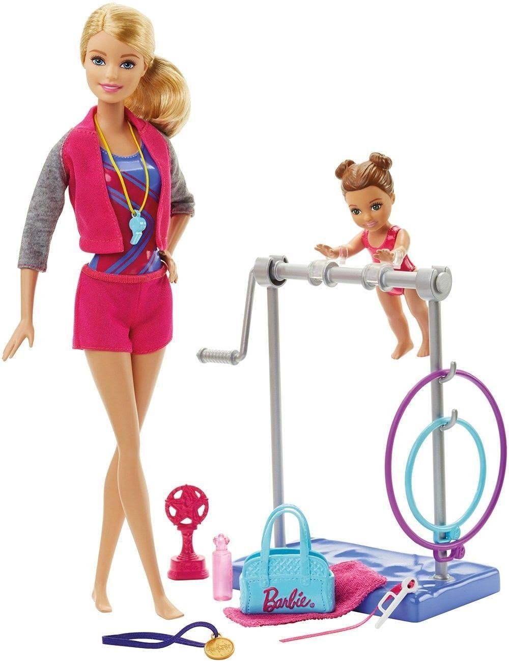 Barbie Gymnastic Coach Dolls u0026 Playset