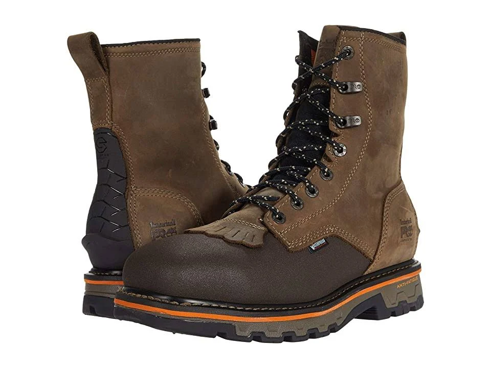 Timberland Pro True Grit 8x22 Composite Toe WP Zip 8.5 Men's Brown