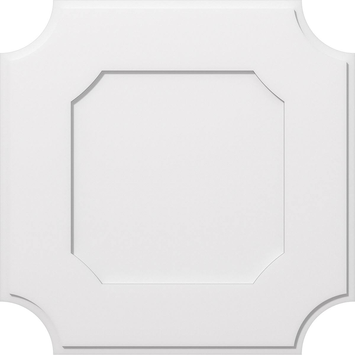 36 inchod x 21 1/2 inchc x 1 inchp Locke Architectural Grade PVC Contemporary Ceiling Medallion
