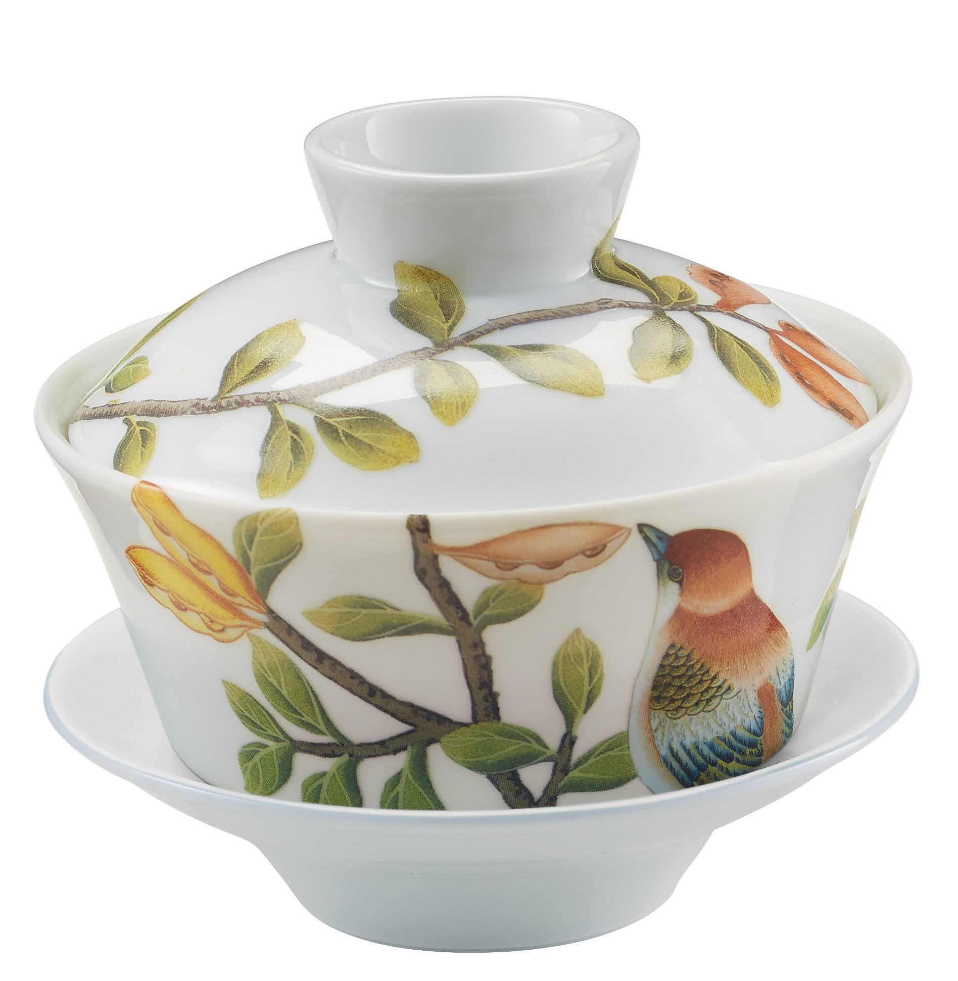 Raynaud Paradis White Chinese Tea Cup Round 3.7 in.