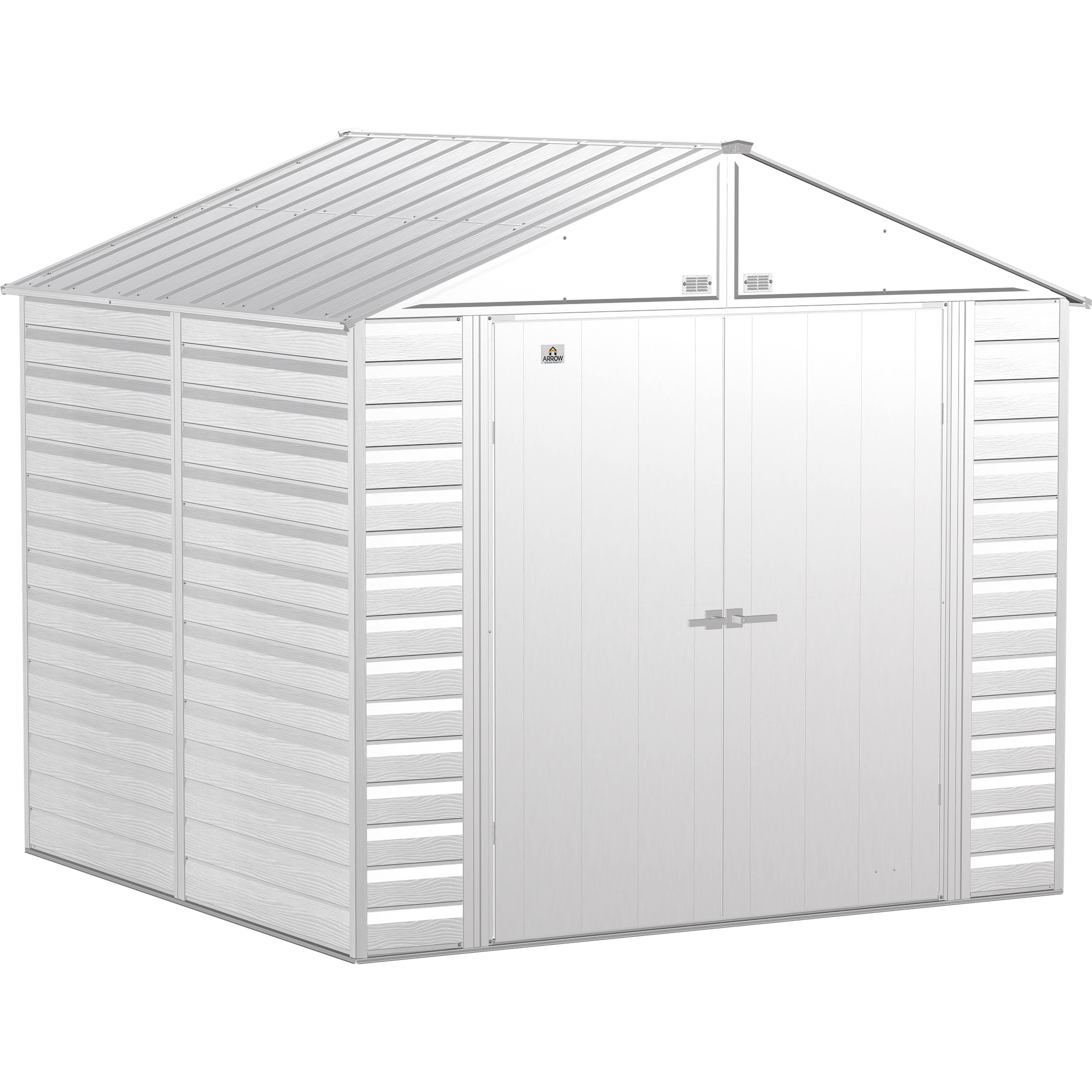 Arrow Select Steel Storage Shed, 8x8 Flute Grey