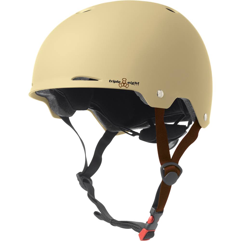 Triple 8 Gotham Helmet SM - Cream Matte Rubber Cpscastm