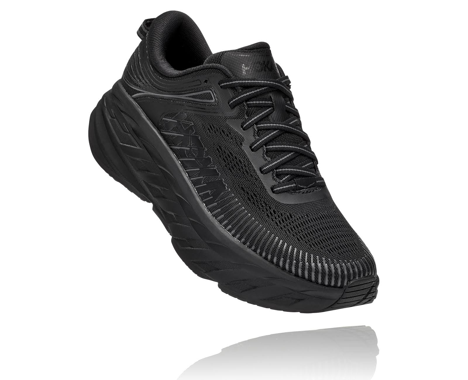 Hoka Women's Bondi 7 Black/Black / 12