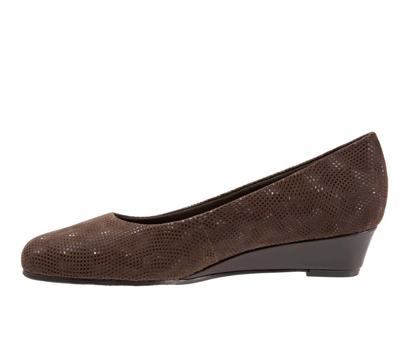 Trotters Lauren - Women's Dress Wedge Brown 3D - 11 Narrow