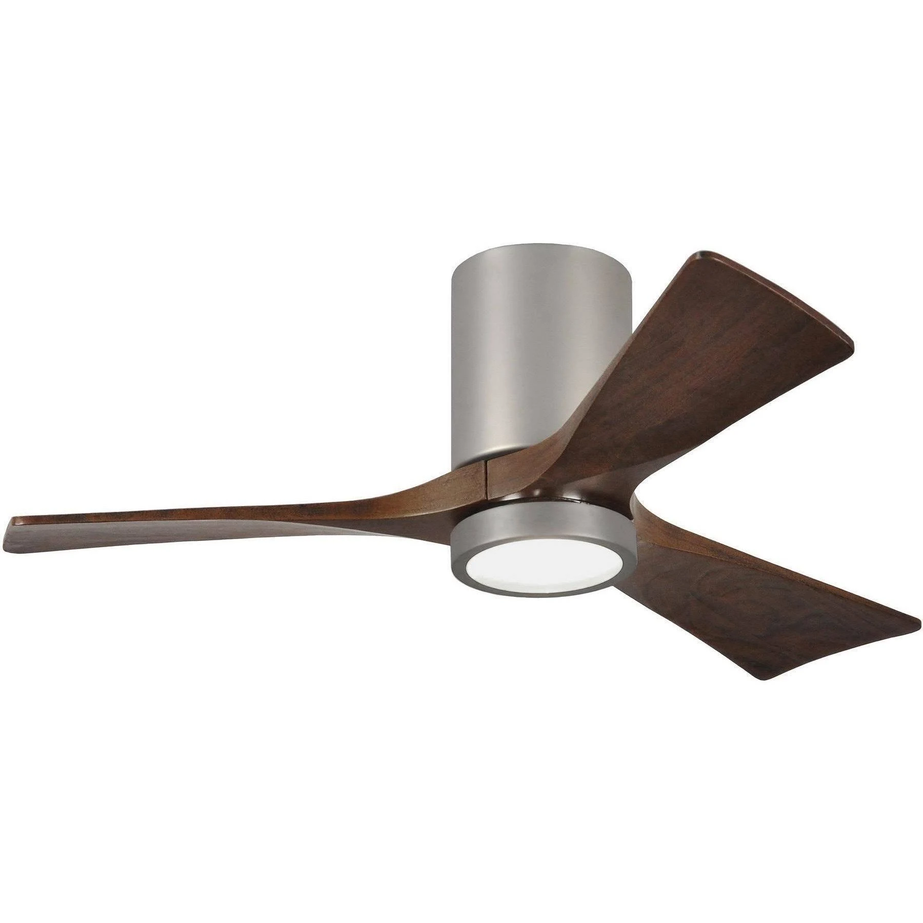 Irene Hugger Ceiling Fan with Light by Matthews Fan Company, Brushed Nickel, IR3HLK-BN-WA-42