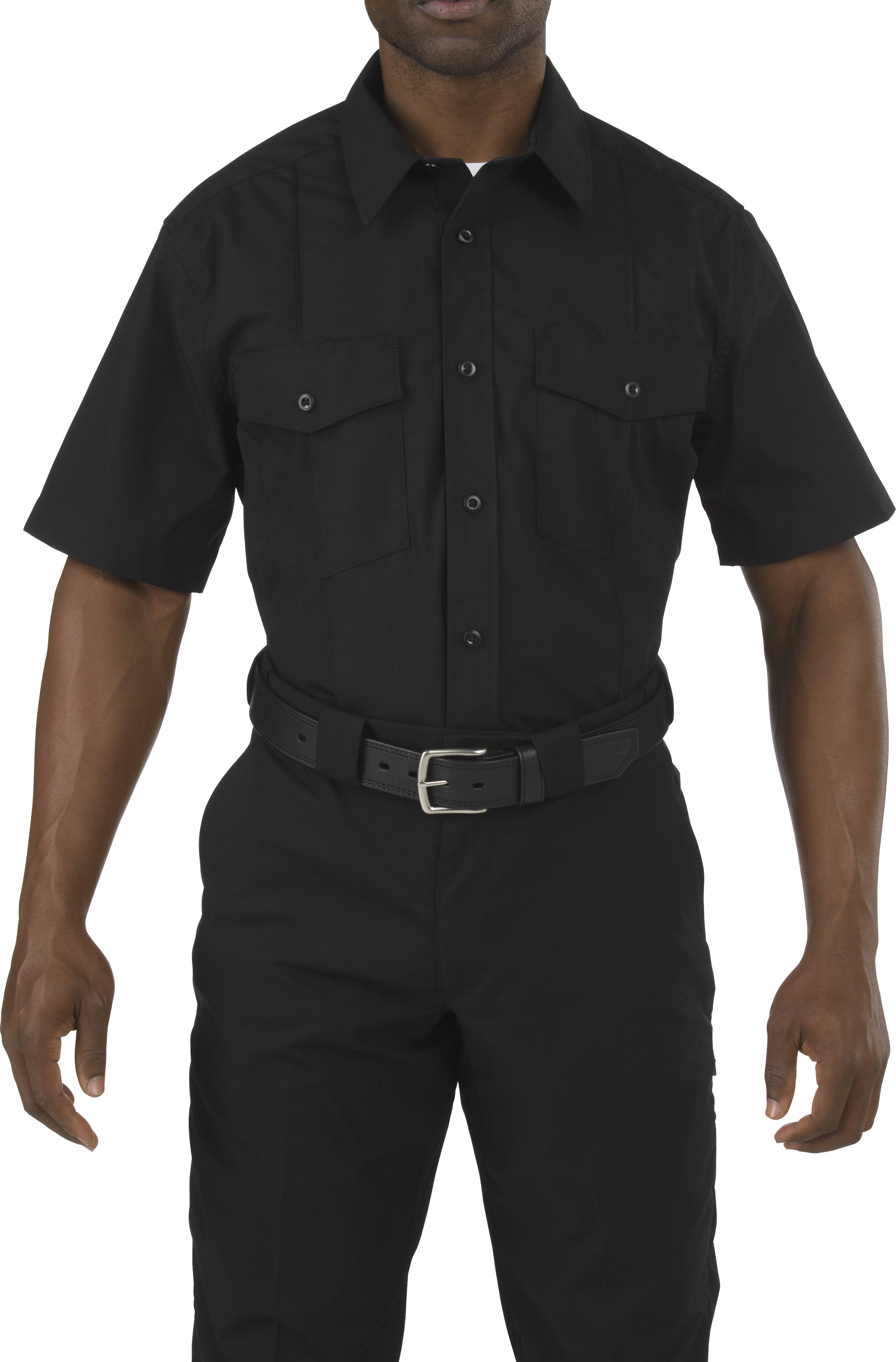 5.11 Short Sleeve Stryke PDU Class A Shirt, Men's Midnight Navy