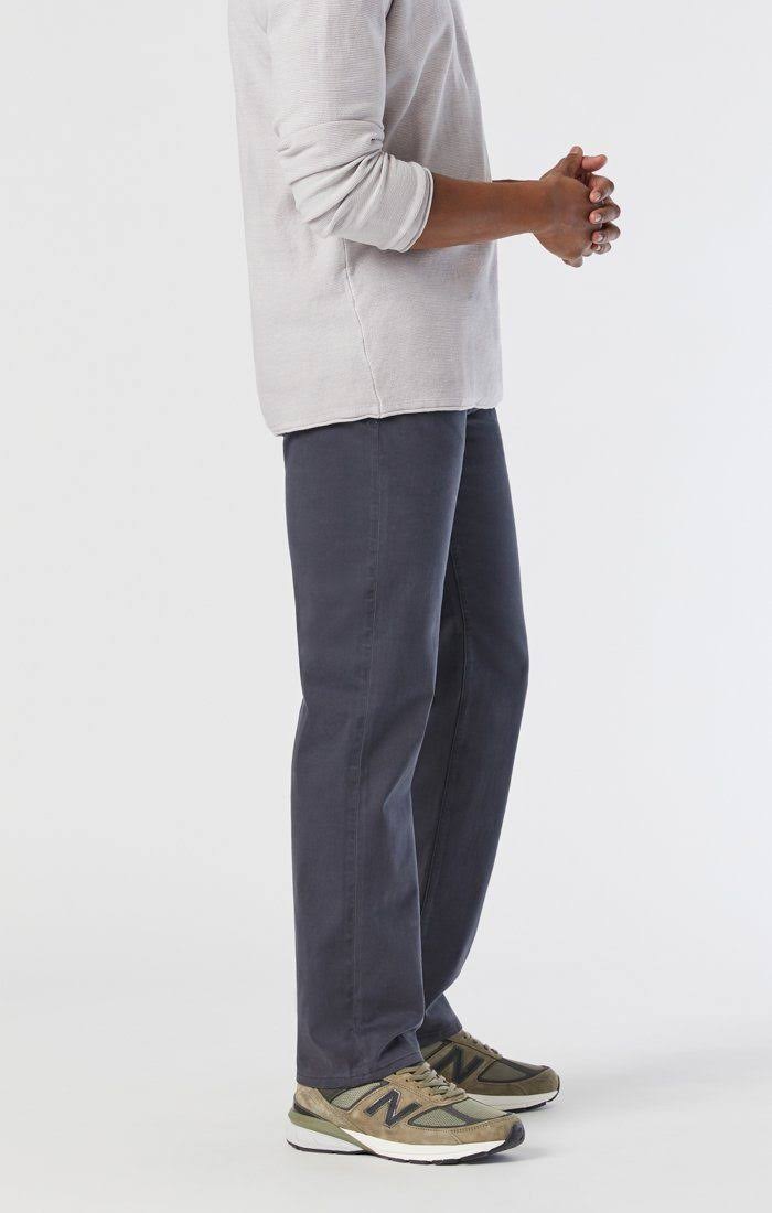 Mavi Men&s Zach Straight Leg in Ebony Twill | Men&s Jeans