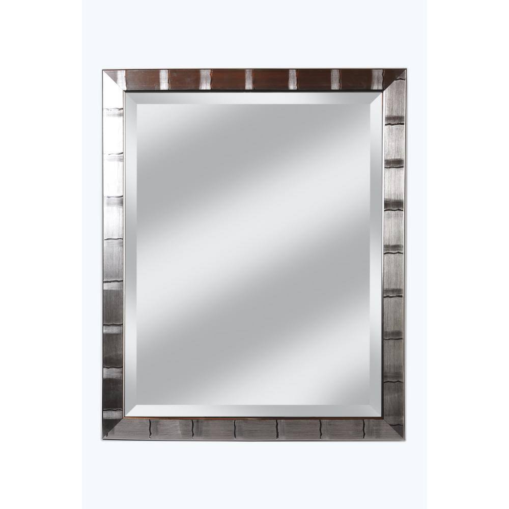 Christopher 28 in. x 34 in. Silver Lined Beveled Mirror