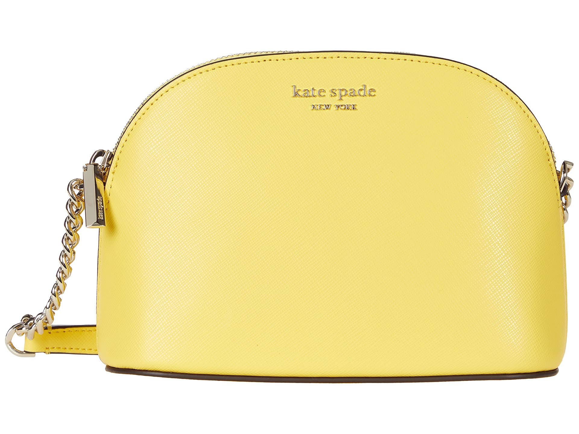 Kate Spade New York Spencer Small Dome Crossbody Yellow Sesame