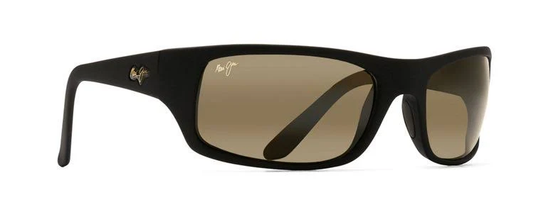 Maui Jim H202-2M Peahi Sunglasses - Polarized - Matte Black/HCL Bronze