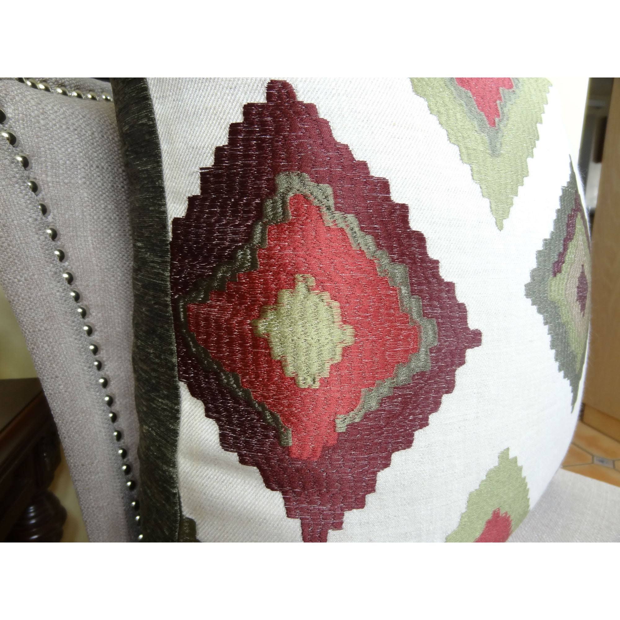 Plutus Red Earth Native-Trail Handmade Throw Pillow