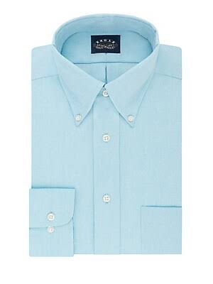 Eagle Men's Classic-Fit Stretch Collar Non-Iron Solid Dress Shirt - Bark