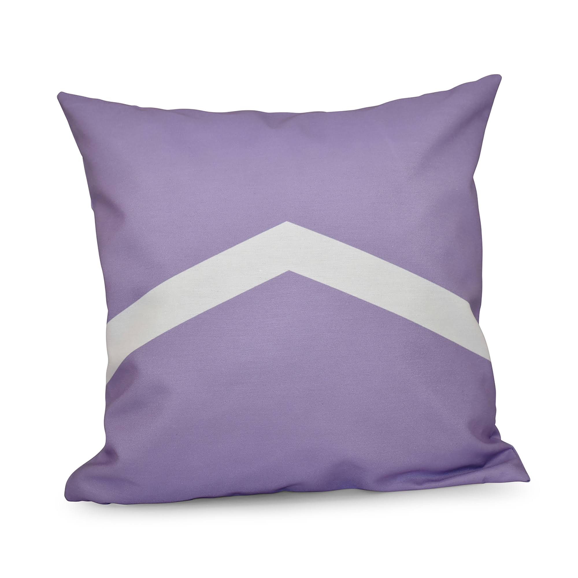Contemporary Home Living 18x22 Light Purple and White Chevron Square Throw Pillow - Down Alternative Filler