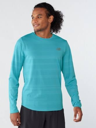 New Balance Men's Q Speed Fuel Jacquard Long Sleeve