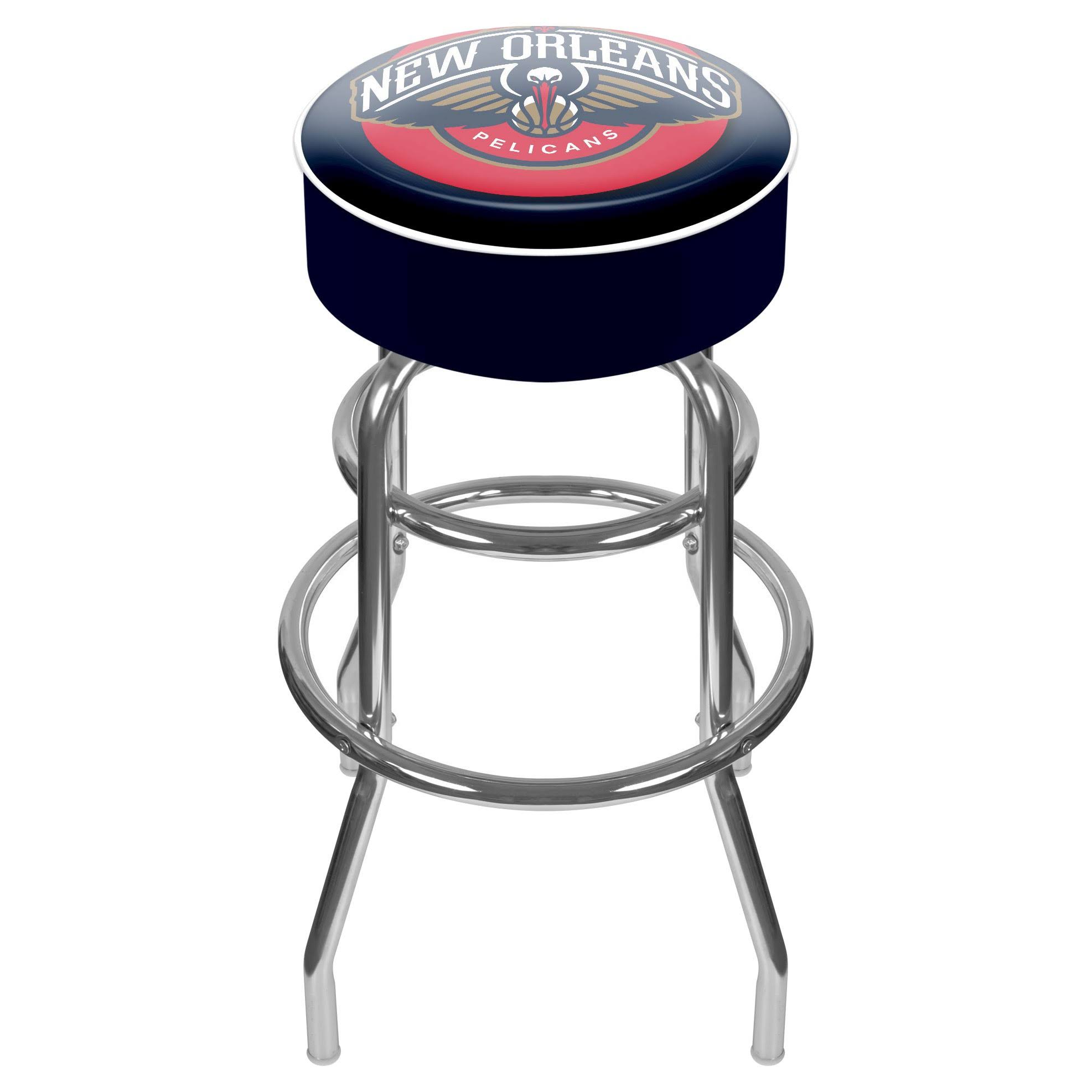 NBA New Orleans Pelicans Padded Swivel Bar Stool