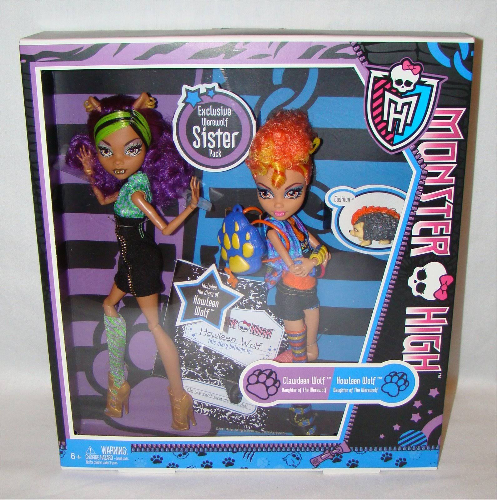 Monster High Doll Werewolf Twin Sisters - 2 pack