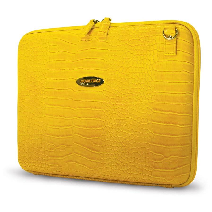 Mobile Edge MEPFC4 Faux Croc Portfolio Yellow