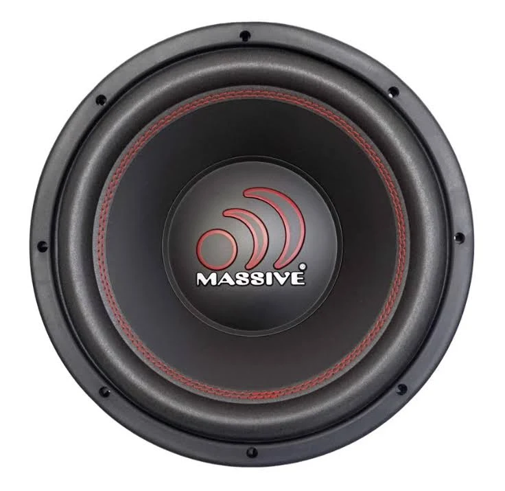 Massive Audio MMA 124 Series 12-Inch 500-Watt-RMS Dual 4-Ohm Subwoofer, Black