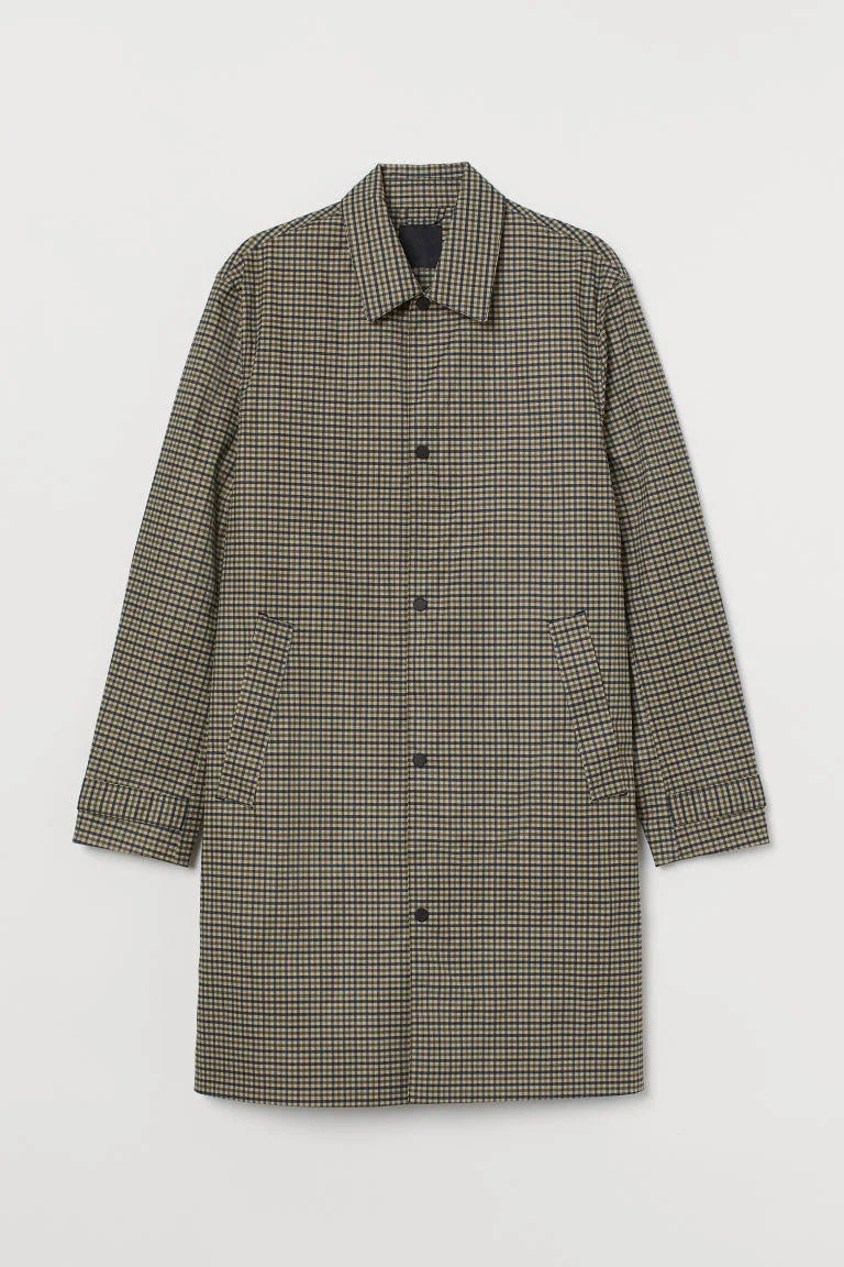 Men - Beige Water-Repellent Car Coat - Size: 44r - Hu0026M