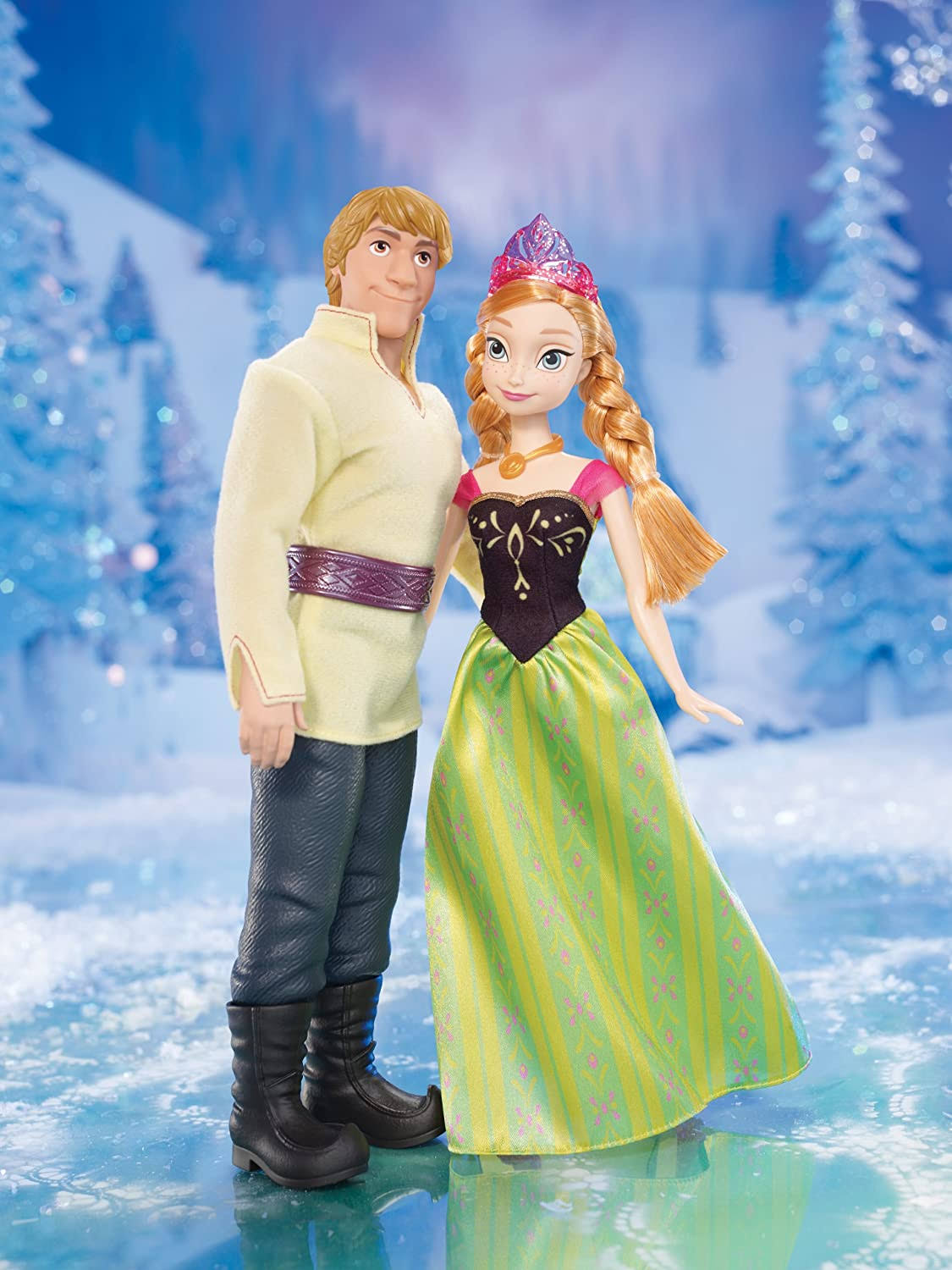 Disney Frozen Anna and Kristoff Doll 2-Pack