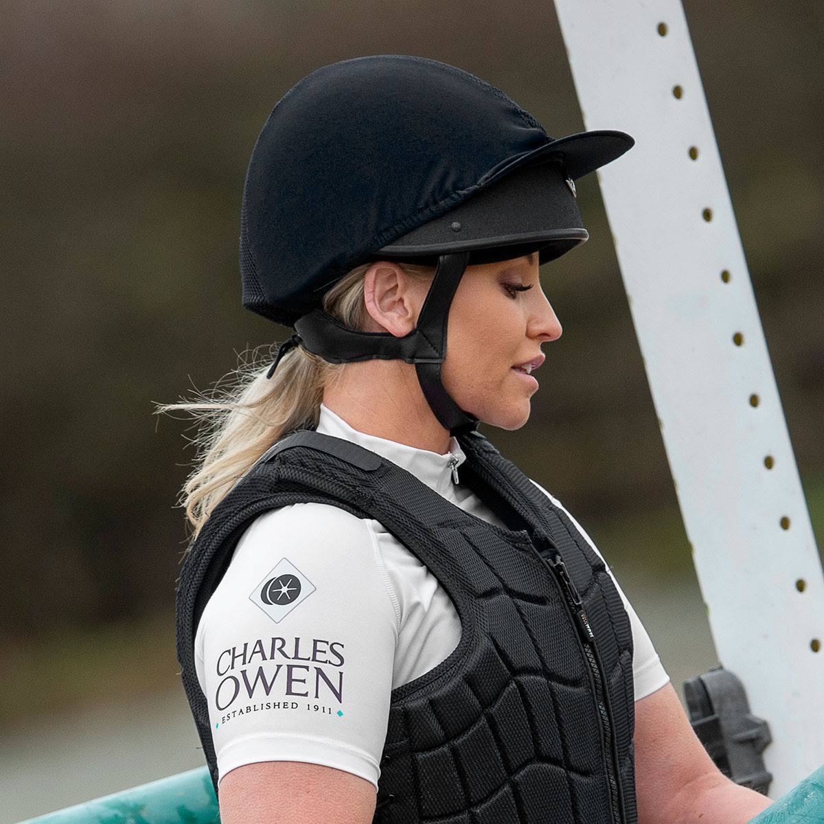 Charles Owen 4Star Jockey Skull Riding Hat - Black