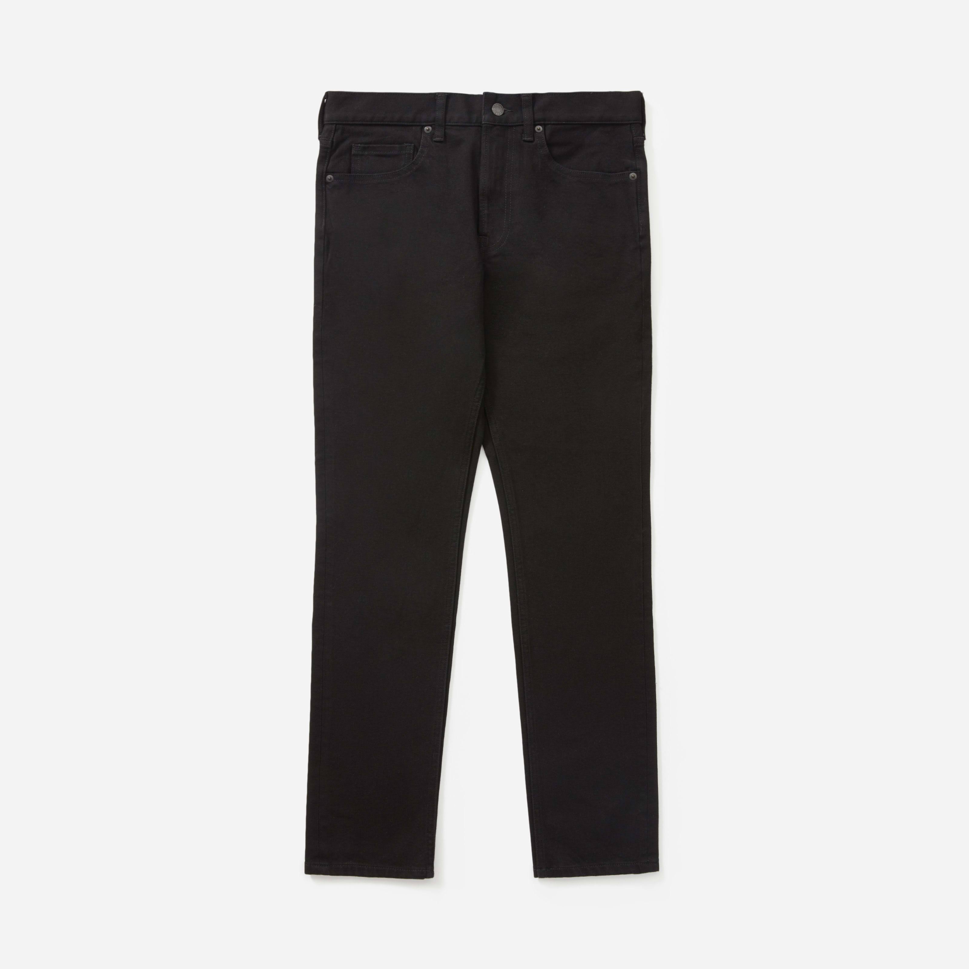 Men's Slim 4-Way Stretch Organic Jean | Uniform by Everlane in Black, Size 31x30