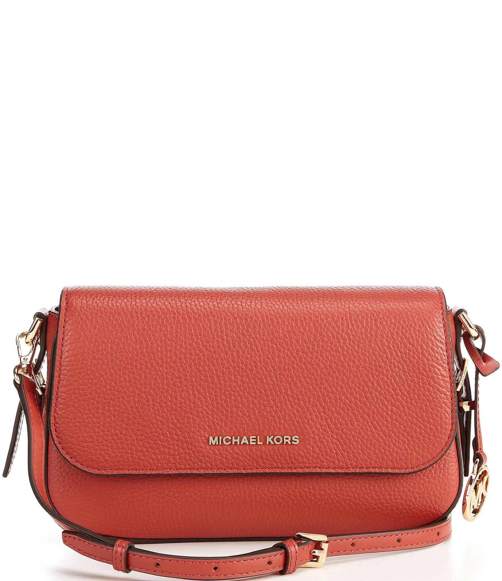 Michael Michael Kors Bedford Legacy Leather Flap Crossbody Terracotta