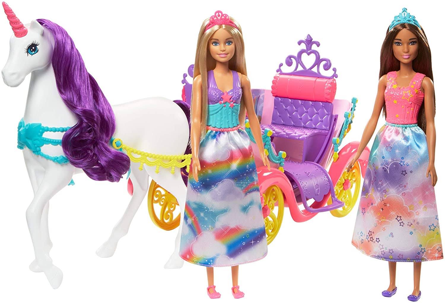Barbie Dreamtopia Dolls and Carriage
