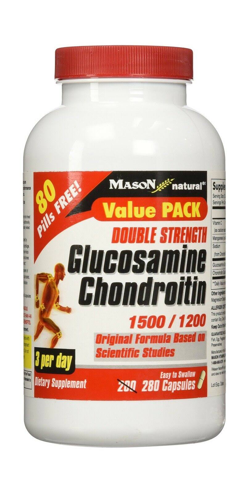 Mason Glucosamine/Chondroitin Maximum Strength 280 Capsules