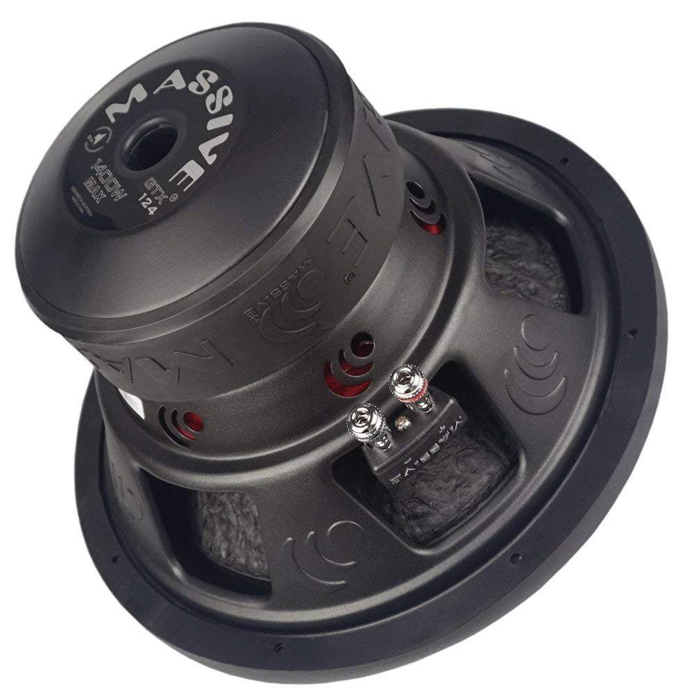 Massive Audio GTX124 12inch 700W 4 Ohm Car Subwoofer