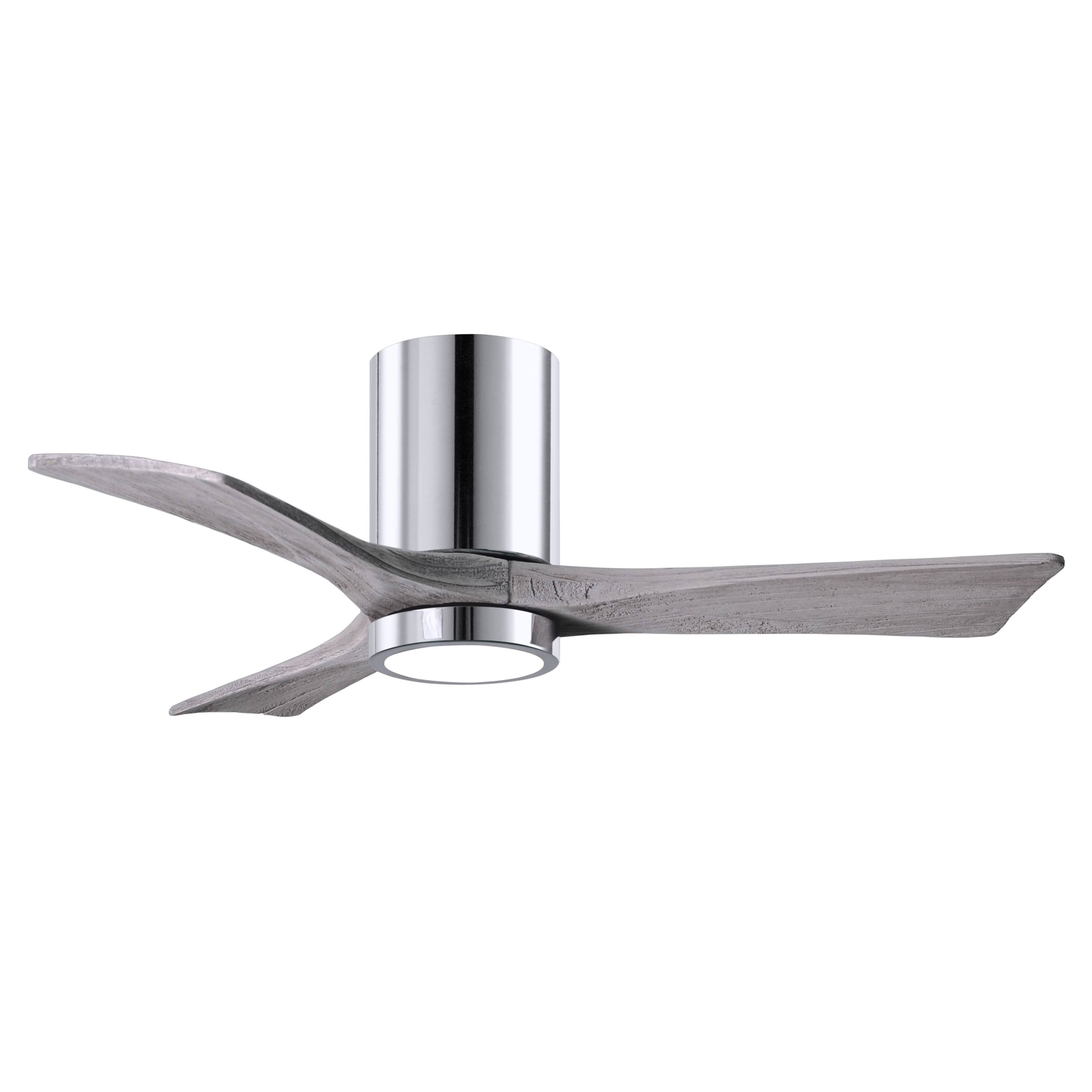 Irene Hugger Ceiling Fan with Light by Matthews Fan Company, Polished Chrome, IR3HLK-CR-BW-42