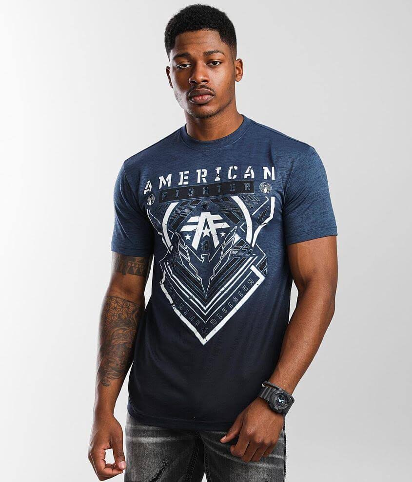 American Fighter Wardell T-Shirt - Blue Small, Men's
