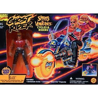 Toy Biz Ghost Rider Blaze of Spirits Vengeance Cycle