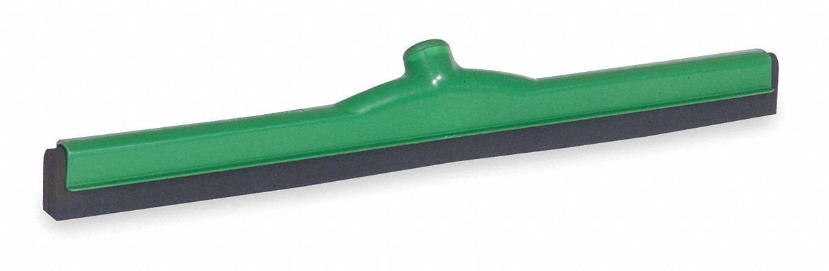Tough Guy Floor Squeegee,straight Double,24 inch W 1eub2, Green