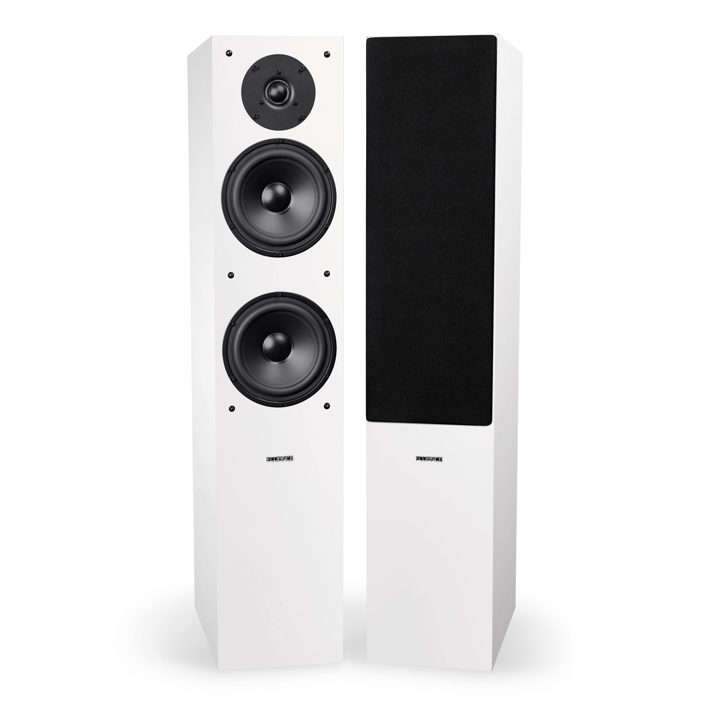 Fluance Elite High Definition Surround Sound Home Theater 7.1 Speaker System - White (SX71WHR)
