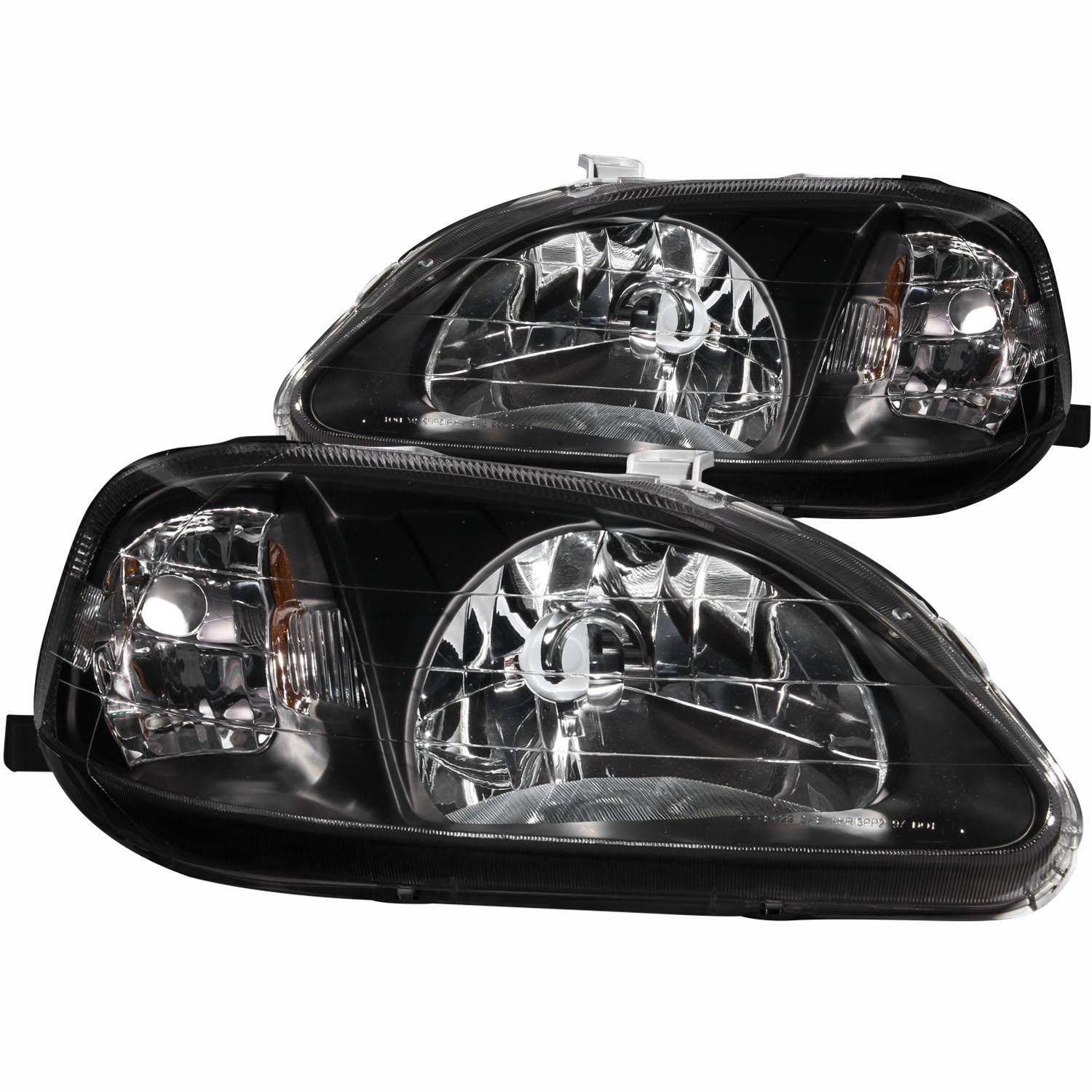 Anzo 121070 - Headlights - Crystal - Black