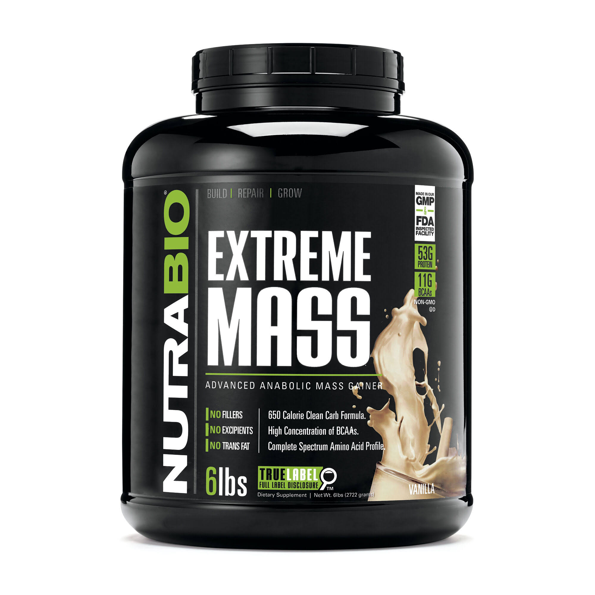 NutraBio Extreme Mass Vanilla 6lb