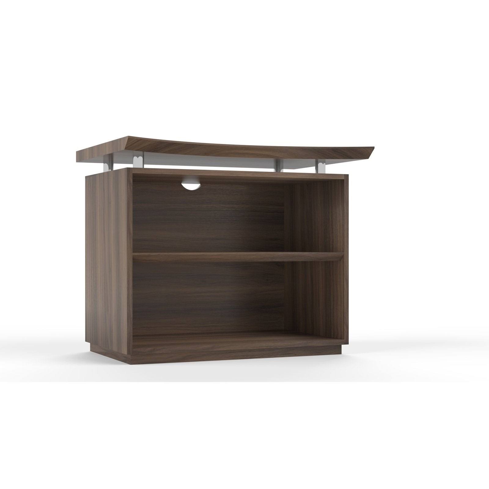 Mayline Sterling 36x22 2-Shelf Bookcase Textured Brown Sugar [STEB2TBS]