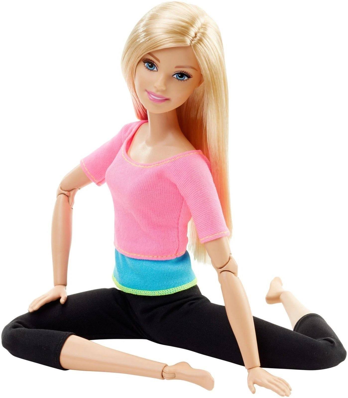 Barbie Made to Move Doll- Pink Top