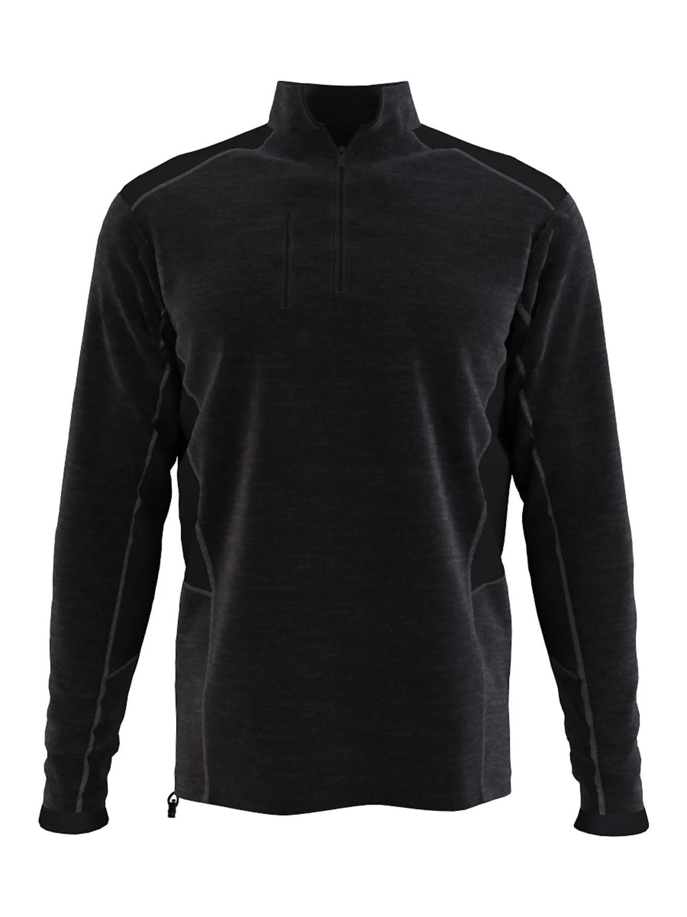 Callaway Men's Big u0026 Tall Swing Tech Dual Action Aquapel Block 1/4 Zip Pullover, Black Grey Heather Gray, Size 4X, 100% Poly