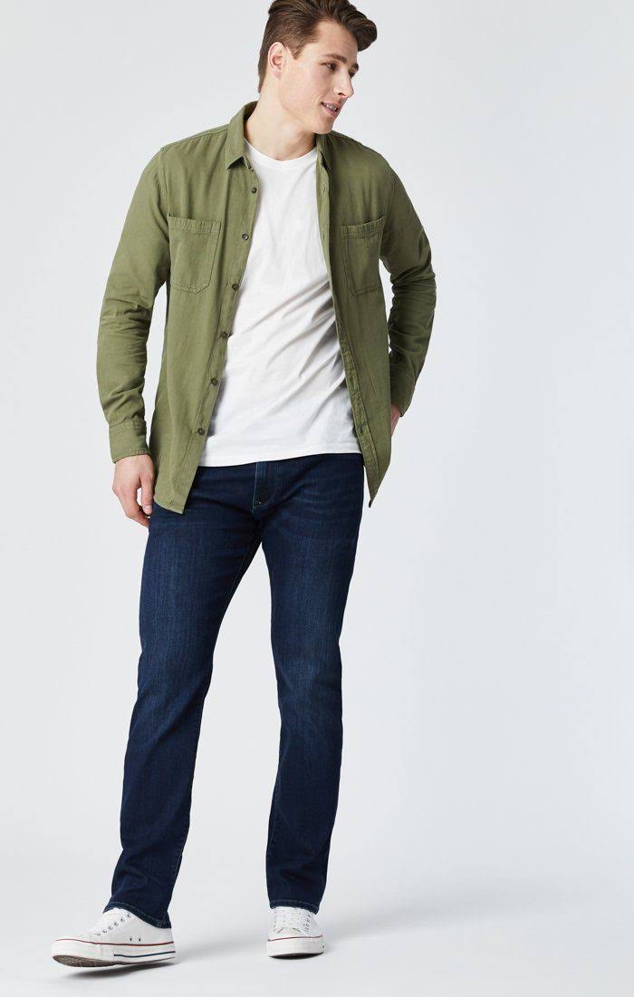 Mavi Men&s Marcus Slim Straight Leg in Deep Blue Austin | Men&s Jeans