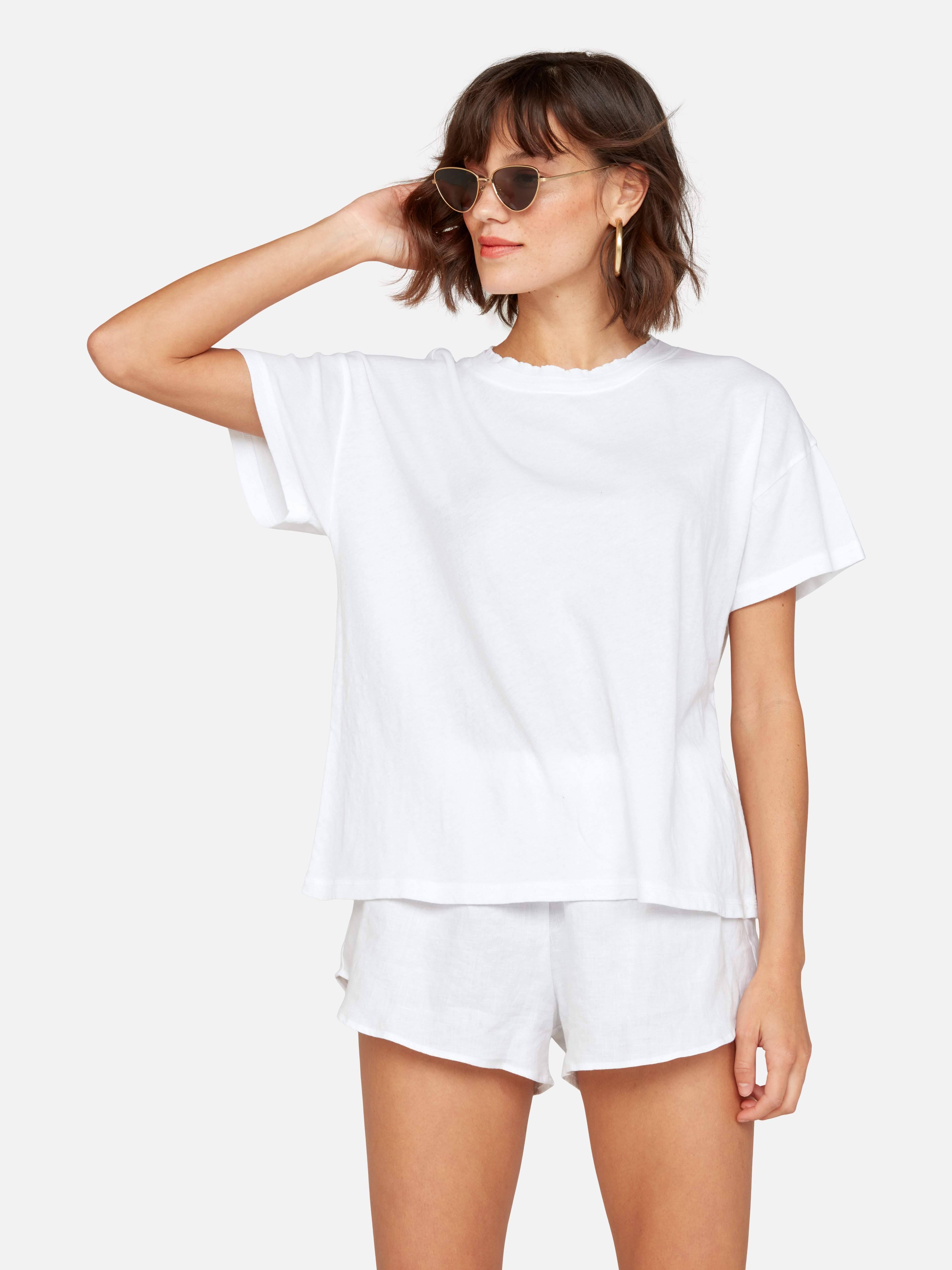 Organic Cotton Vintage Tee True White / Xs