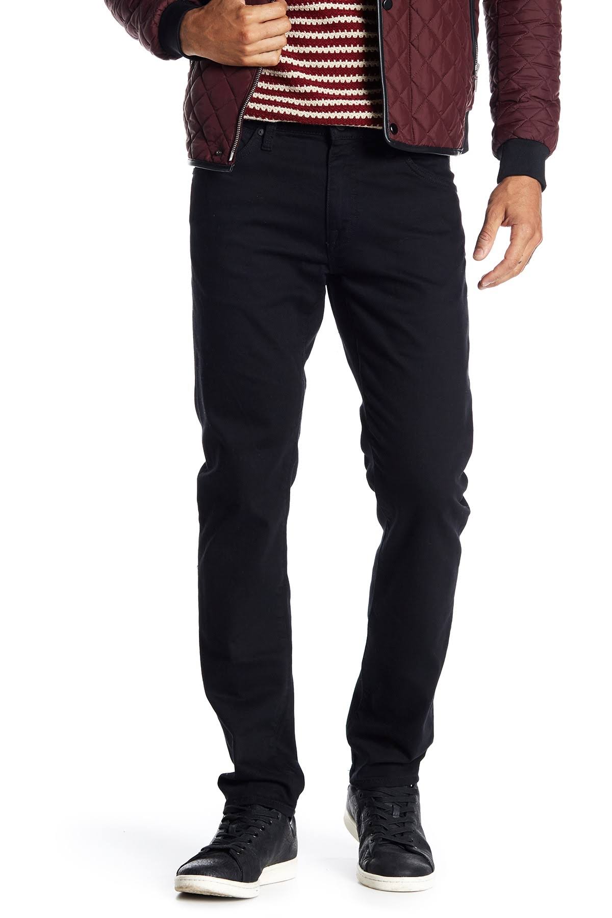 Mavi Jake Regular Rise Slim Leg in Black Williamsburg Jeans - Black