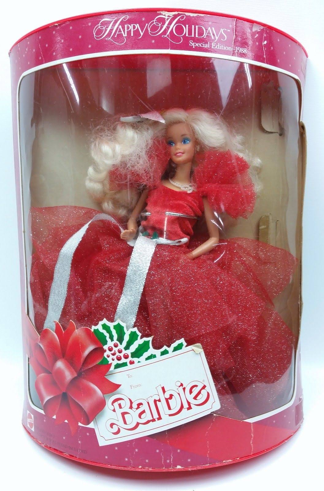 Mattel 1988 Happy Holidays Barbie - 1st in Collectible Series